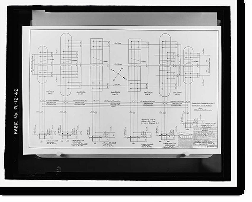 Historic Print, Apalachicola River Bridge, State Route 20 spanning the
