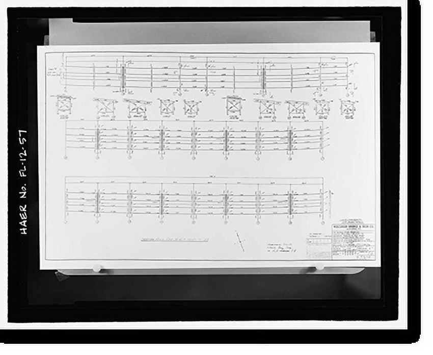 Historic Print, Apalachicola River Bridge, State Route 20 spanning the