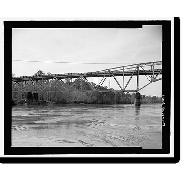 Historic Print, Apalachicola River Bridge, State Route 20 spanning the