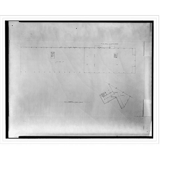 Historic Print, [Apartment house (The Promenade") for Landow & Company, 4710 Bethesda Avenue, Bethesda, Maryland. Garage plan, level 1 north]", 16" x 20"