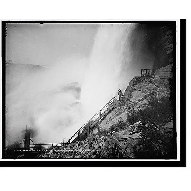 Historic Print, Approach to Cave of the Winds, [American Falls], Niagara, 16" x 20"