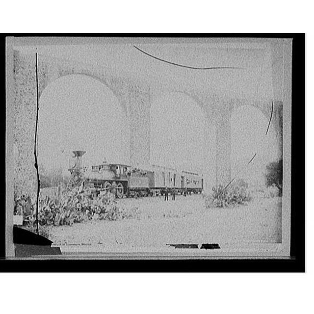 Historic Print, Aqueduct at Queretaro, Mexico, 16" x 20"