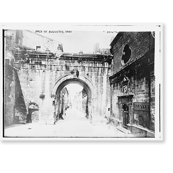Historic Print, Arch of Augustus, Fano, 16" x 20"