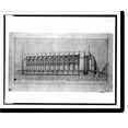 Historic Print, Architectural drawing for a commercial building