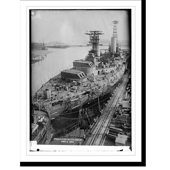 Historic Print, Argentine Battleship, 12/2/12, 18" x 24"