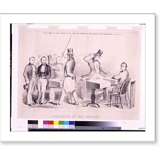 Historic Print, Argument of the chivalry - 2, 18" x 24"