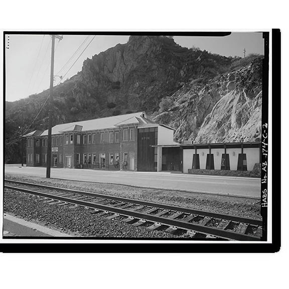 Historic Print, Arizona Copper Company, Office, Coronado Boulevard, Clifton, Greenlee County, AZ - 2, 18" x 24"