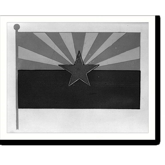Historic Print, Arizona flag, 16" x 20"