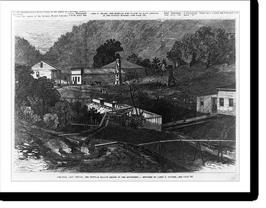 Historic Print, Arkansas. Hot Springs, the popular health resort of the