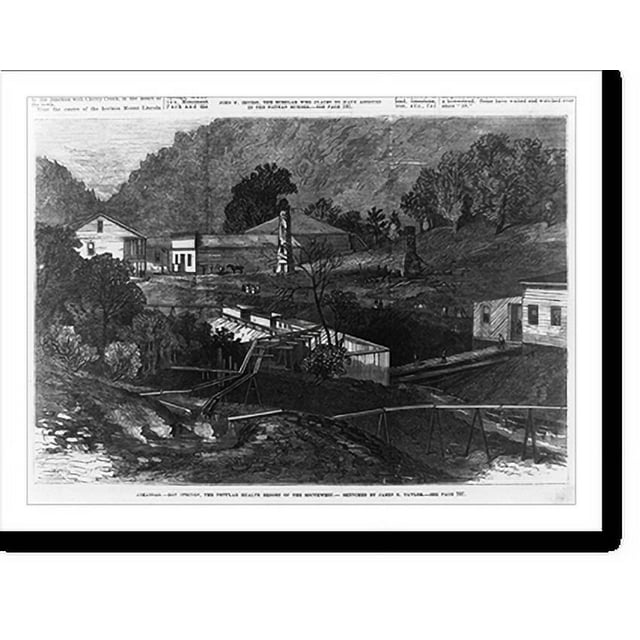Historic Print, Arkansas. Hot Springs, the popular health resort of the