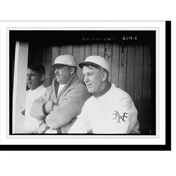 Historic Print, Arlie Latham foreground; Wilbert Robinson background, New York NL (baseball), 16" x 20"