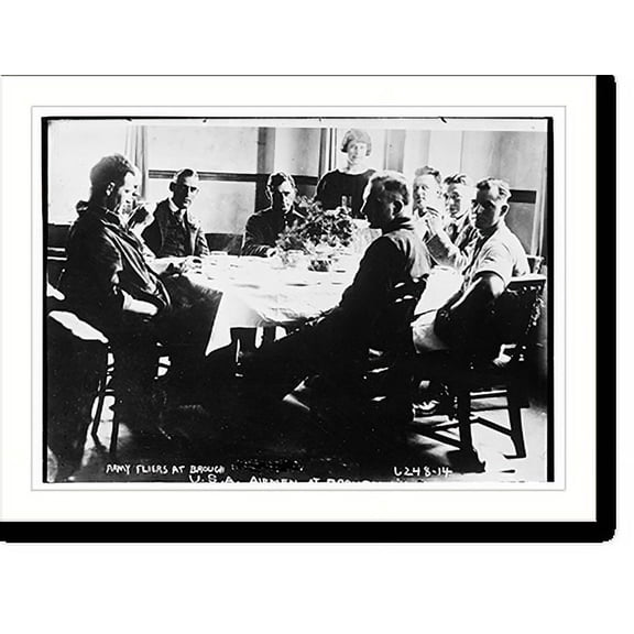 Historic Print, Army flier at Brough, 16" x 20"