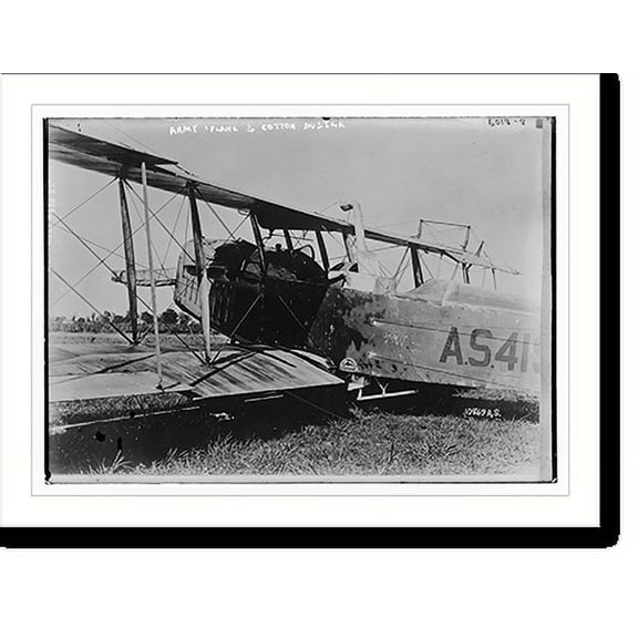 Historic Print, Army plane and Cotton Duster, 16" x 20"