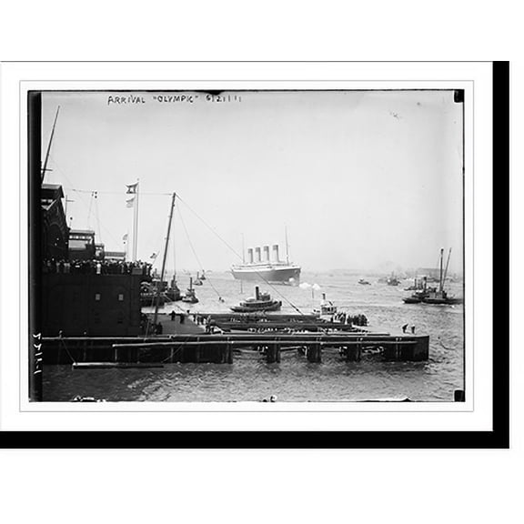 Historic Print, Arrival OLYMPIC 1911, 18" x 24"