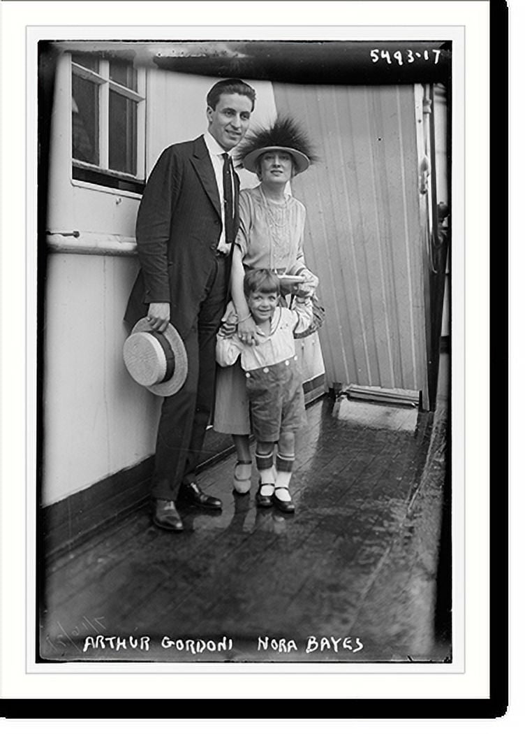 Historic Print, Arthur Gordoni, Nora Bayes and child, 16" x 20