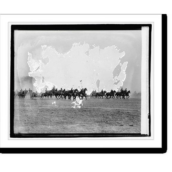 Historic Print, Artillery drill, Ft. Meyer, 16" x 20"