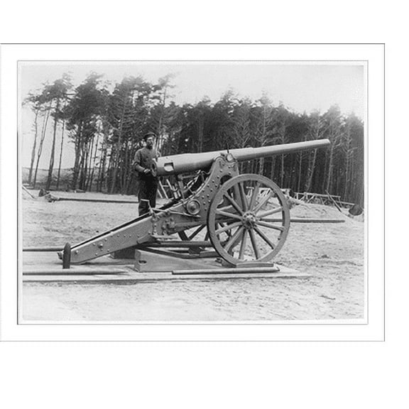 Historic Print, [Artillery manufactured by Krupp Works, 1890-93: 4,13 fortress and siege gun L/35 with carriage]", 18" x 24"