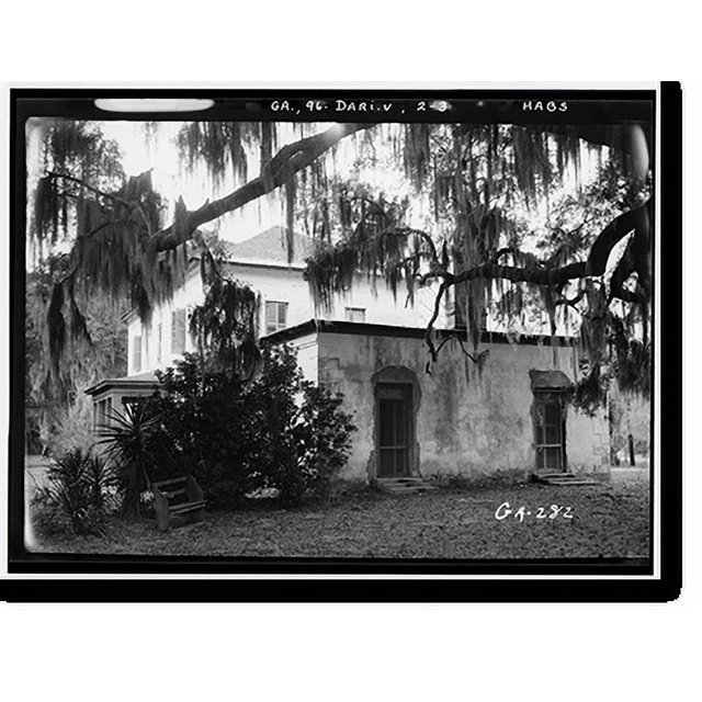 Historic Print, Ashantilly Plantation, Darien vicinity, McIntosh County
