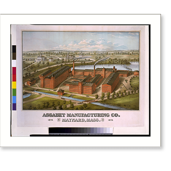 Historic Print, Assabet Manufacturing Co., Maynard, Mass../C.H. Vogt, lith. - 2, 18" x 24"