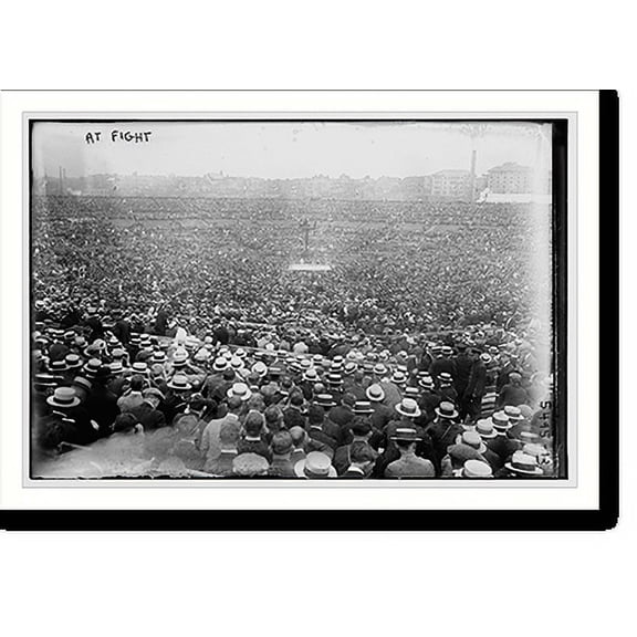 Historic Print, At fight . full house, 16" x 20"