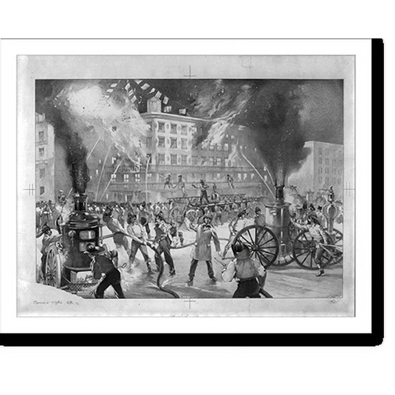 Historic Print, At the fire no. 1, 16" x 20"