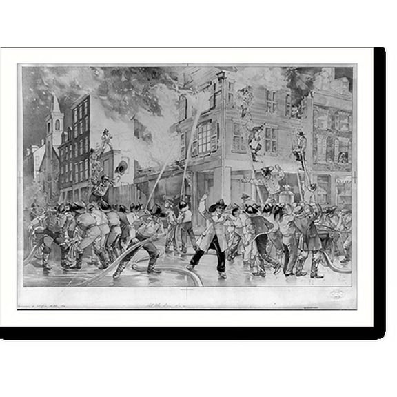 Historic Print, At the fire no. 2, 18" x 24"