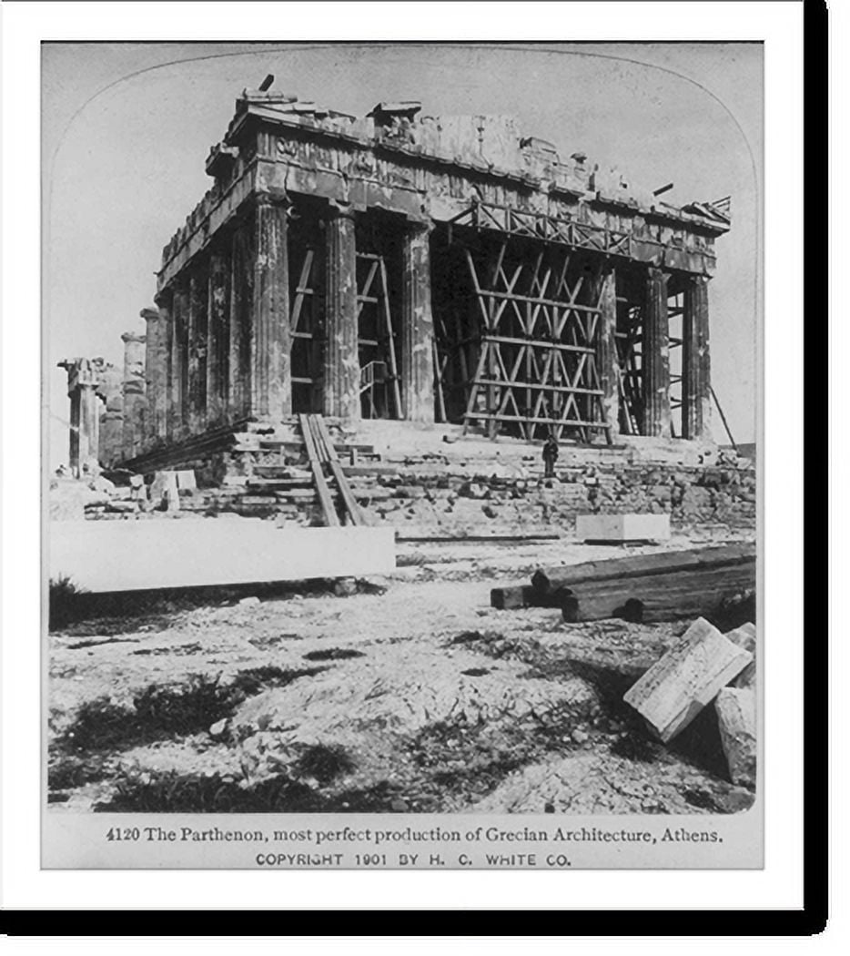 Historic Print, Athens, Greece The Parthenon, most perfect production