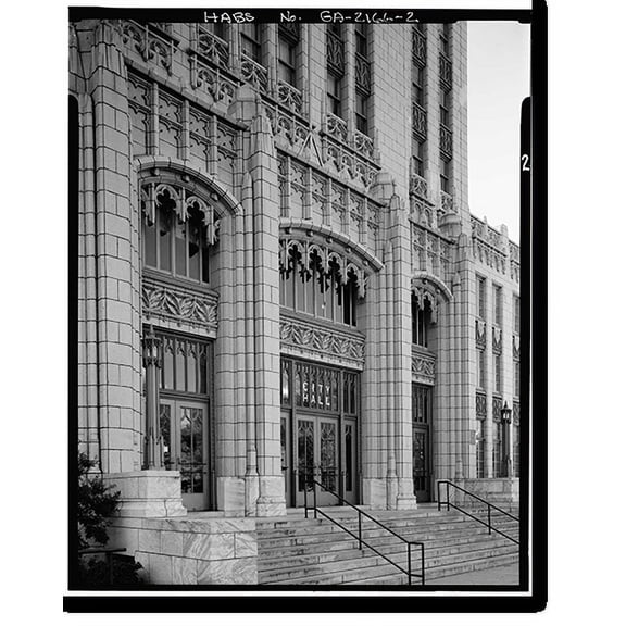 Historic Print, Atlanta City Hall, 68 Mitchell Street Southwest, Atlanta, Fulton County, GA - 2, 16" x 20"