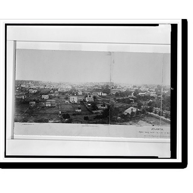 Historic Print, Atlanta, before being burnt by order of Gen'l. Sherman
