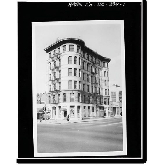 Historic Print, Atlantic Coastline Building, 601 Pennsylvania Avenue Northwest, Washington, District of Columbia, DC, 16" x 20"