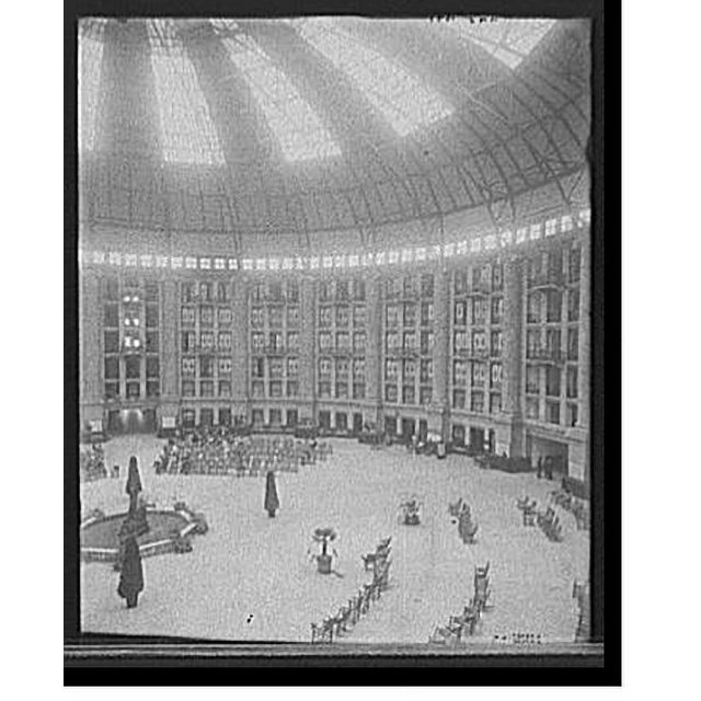 Historic Print, [Atrium of New West Baden Springs Hotel, West