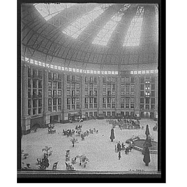 Historic Print, [Atrium of New West Baden Springs Hotel, West