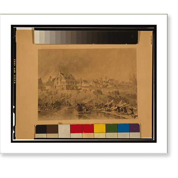 Historic Print, [Attack on Fredericksburg] - 2, 16" x 20"