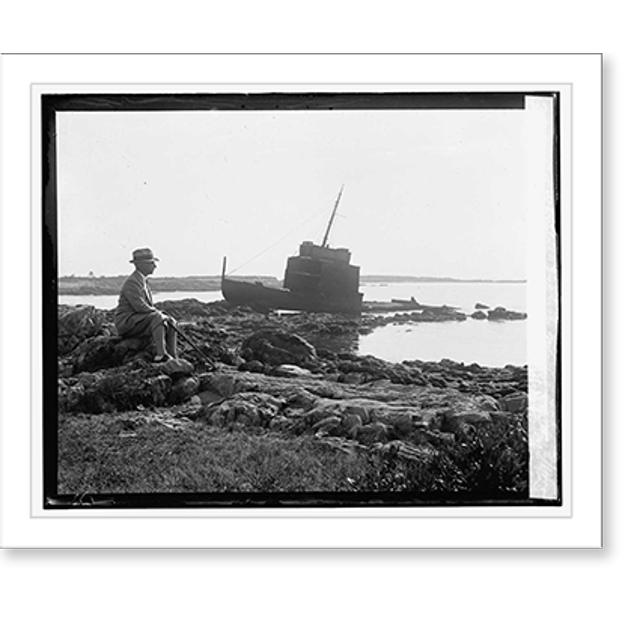 Historic Print, Atwater Kent with remains of Wamby", english merchant