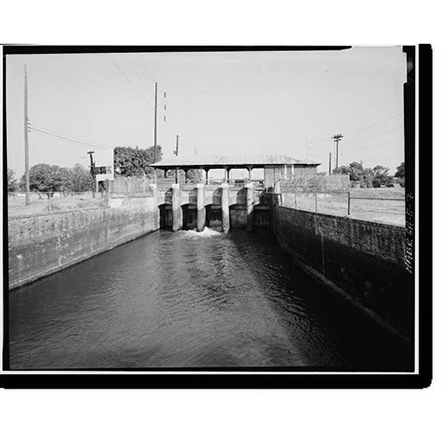 Historic Print, Augusta Canal, Augusta, Richmond County, GA 7, 16" x