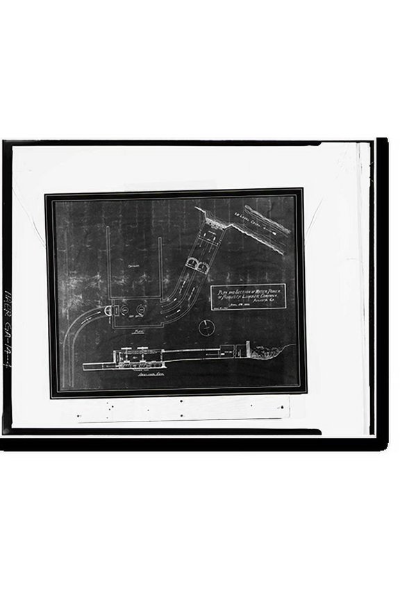 Historic Print, Augusta Machine Works, Jackson, Adams, & Campbell Streets, Augusta Canal, Augusta, Richmond County, GA - 4, 18" x 24"