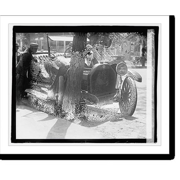 Historic Print, Auto accident, Sherman Ave. & Pk. Rd., 16" x 20"