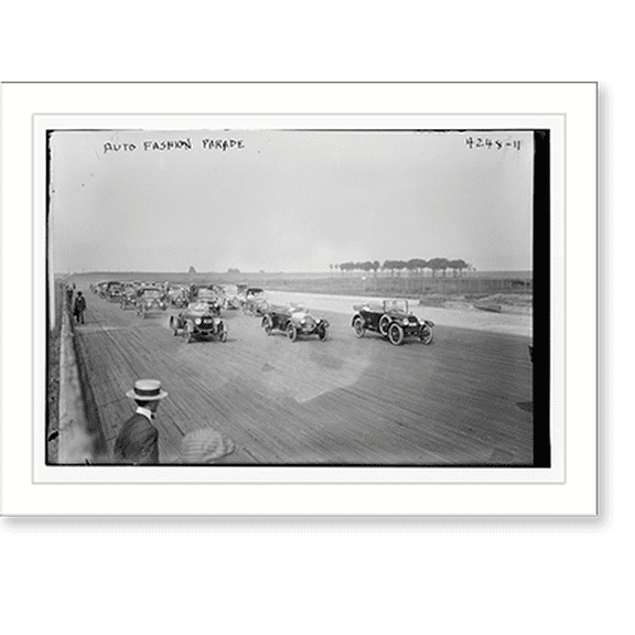 Historic Print, Auto fashion parade, 16" x 20"