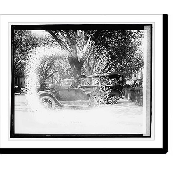 Historic Print, Auto wreck, 16" x 20"