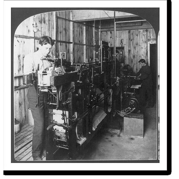 Historic Print, Automatic developing machine, 16" x 20"