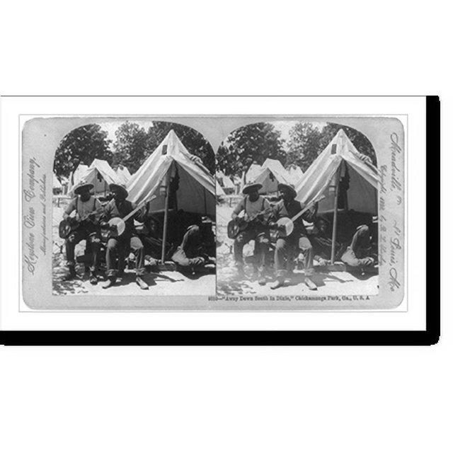 Historic Print, Away Down South in Dixie." Chickamauga Park, Ga.", 16