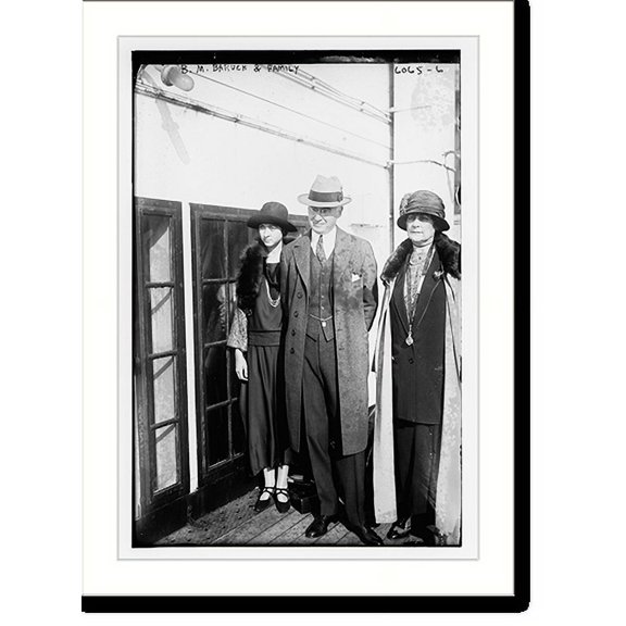 Historic Print, B.M. Baruch and family, 18" x 24"