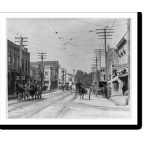 Historic Print, B Street, San Mateo, Calif., 16" x 20"