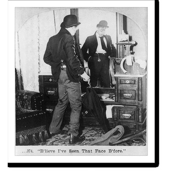 Historic Print, B'lieve I've seen that face b'fore"", 16" x 20"