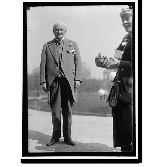 Historic Print, BELGIAN RELIEF. CHAMP CLARK BUYING FORGET-ME-NOTS TO SAVE BELGIAN BABIES, 18" x 24"