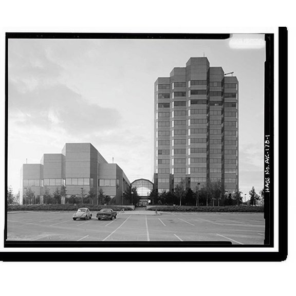 Historic Print, BP Exploration Building, Seward Highway & Benson Boulevard, Anchorage, Anchorage, AK, 18" x 24"