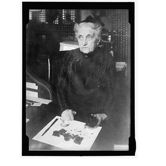 Historic Print, BROWN, MRS. OF TREASURY DEPARTMENT. IDENTIFYING DAMAGED BILLS FOR REDEMPTION, 16" x 20"