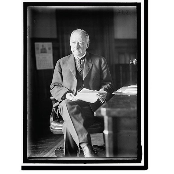 Historic Print, BURLESON, ALBERT SIDNEY. REP. FROM TEXAS, 1899-1913; POSTMASTER GENERAL, 1913-1921. AT DESK, POST OFFICE DEPARTMENT, 16" x 20"