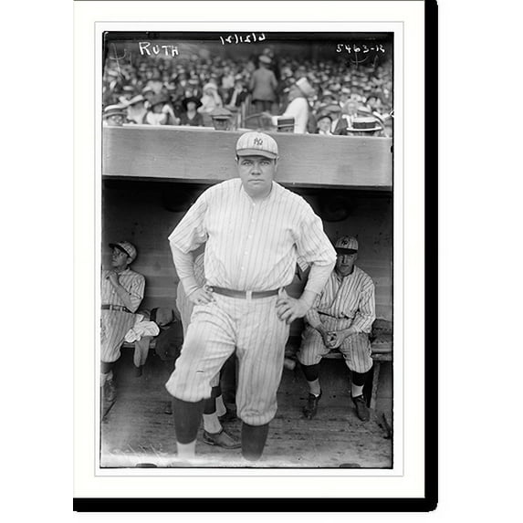 Historic Print, Babe Ruth, 18" x 24"