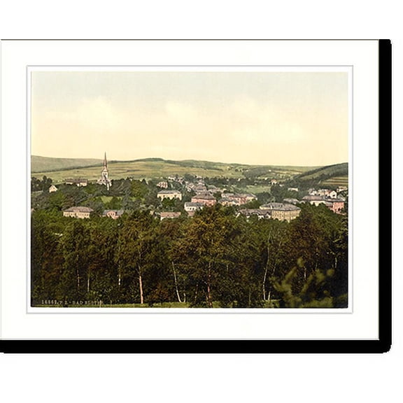 Historic Print, Bad Elster Saxony Germany, 16" x 20"